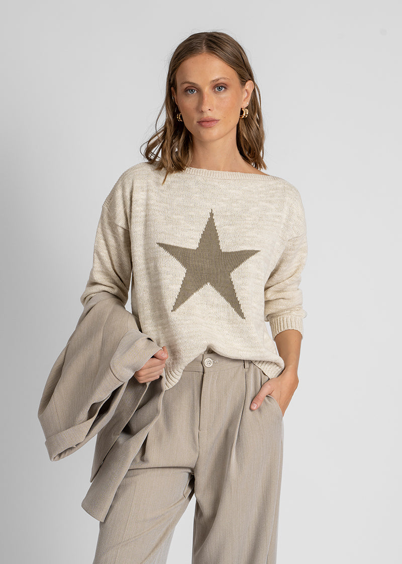 CHALECO ESTRELLA crudo