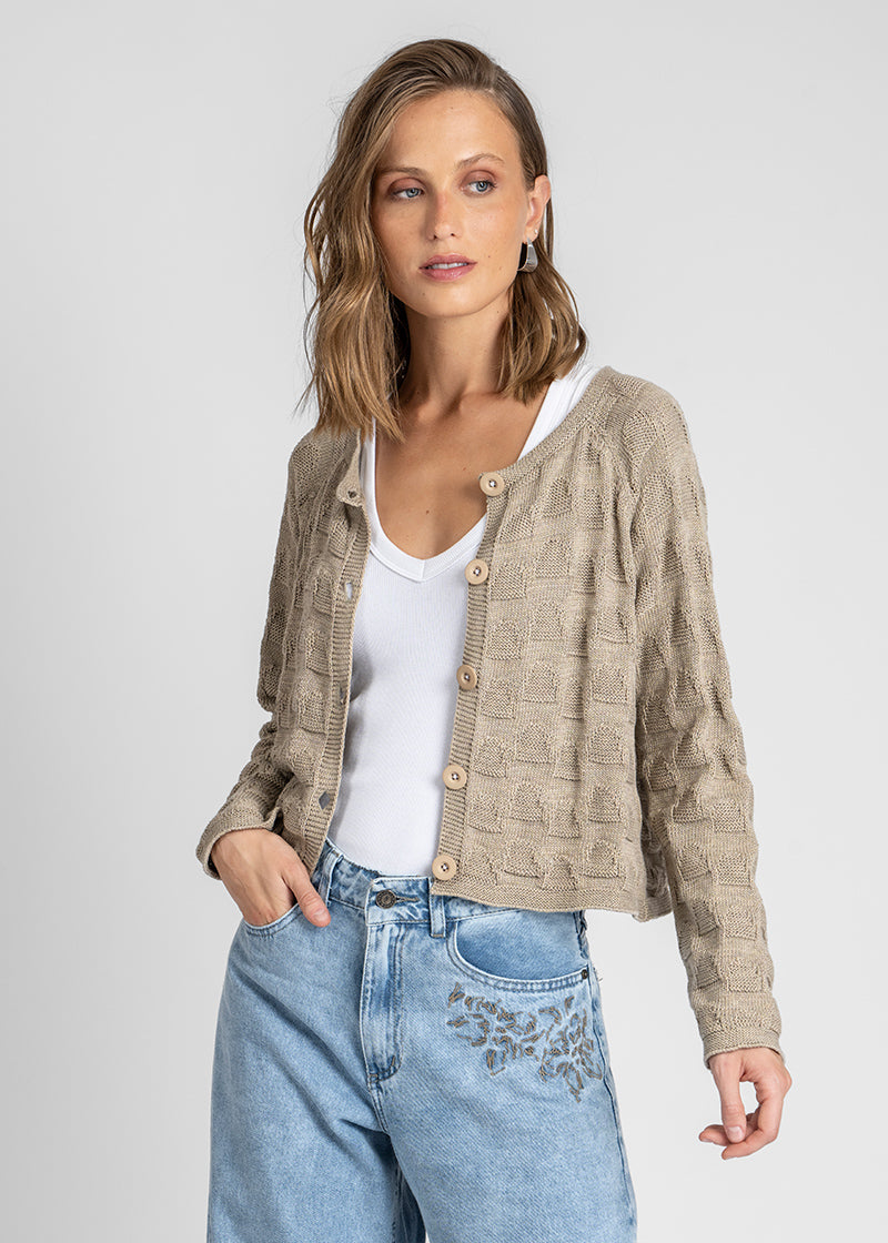 CHALECO FLORENCIA beige