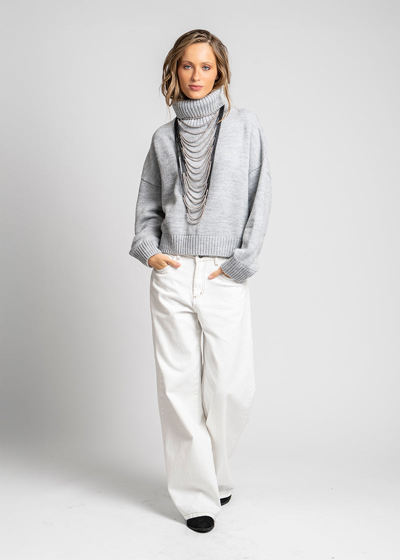 CHALECO LAMAS gris claro