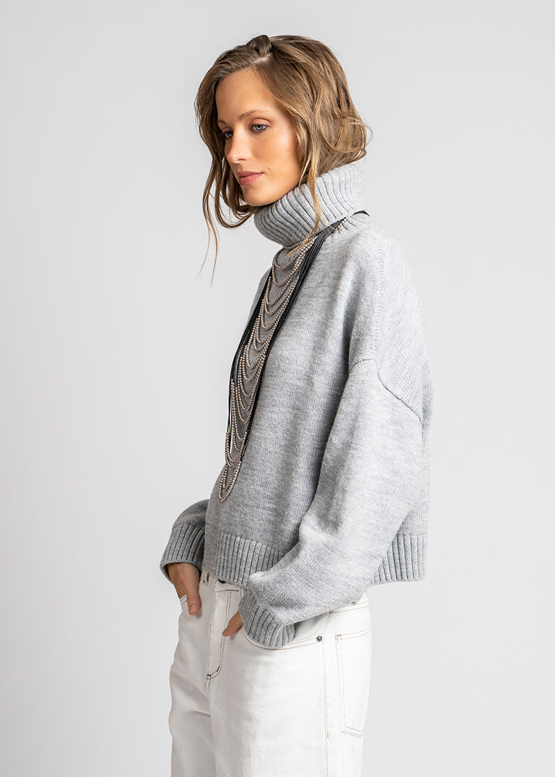 CHALECO LAMAS gris claro