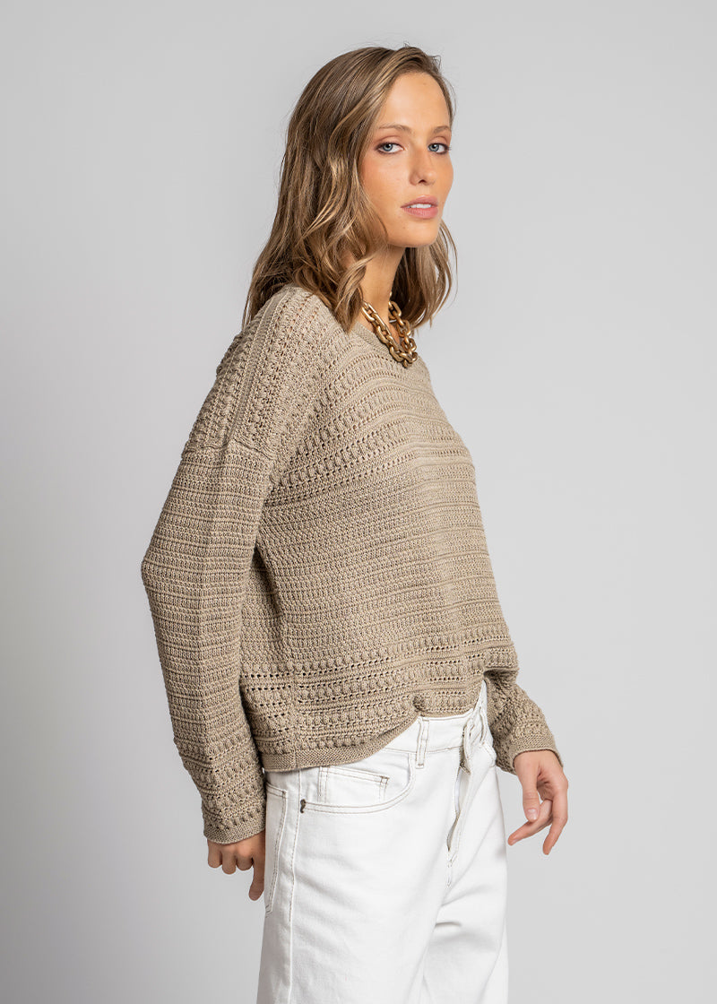 CHALECO NINA beige