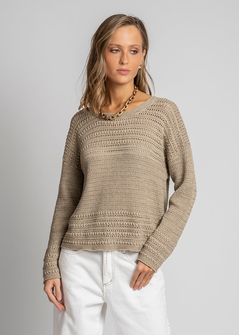 CHALECO NINA beige