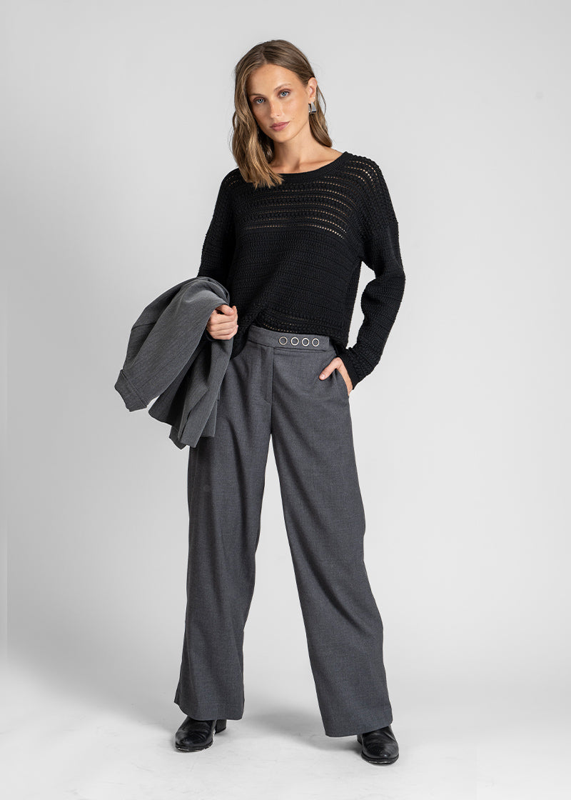 CHALECO NINA negro