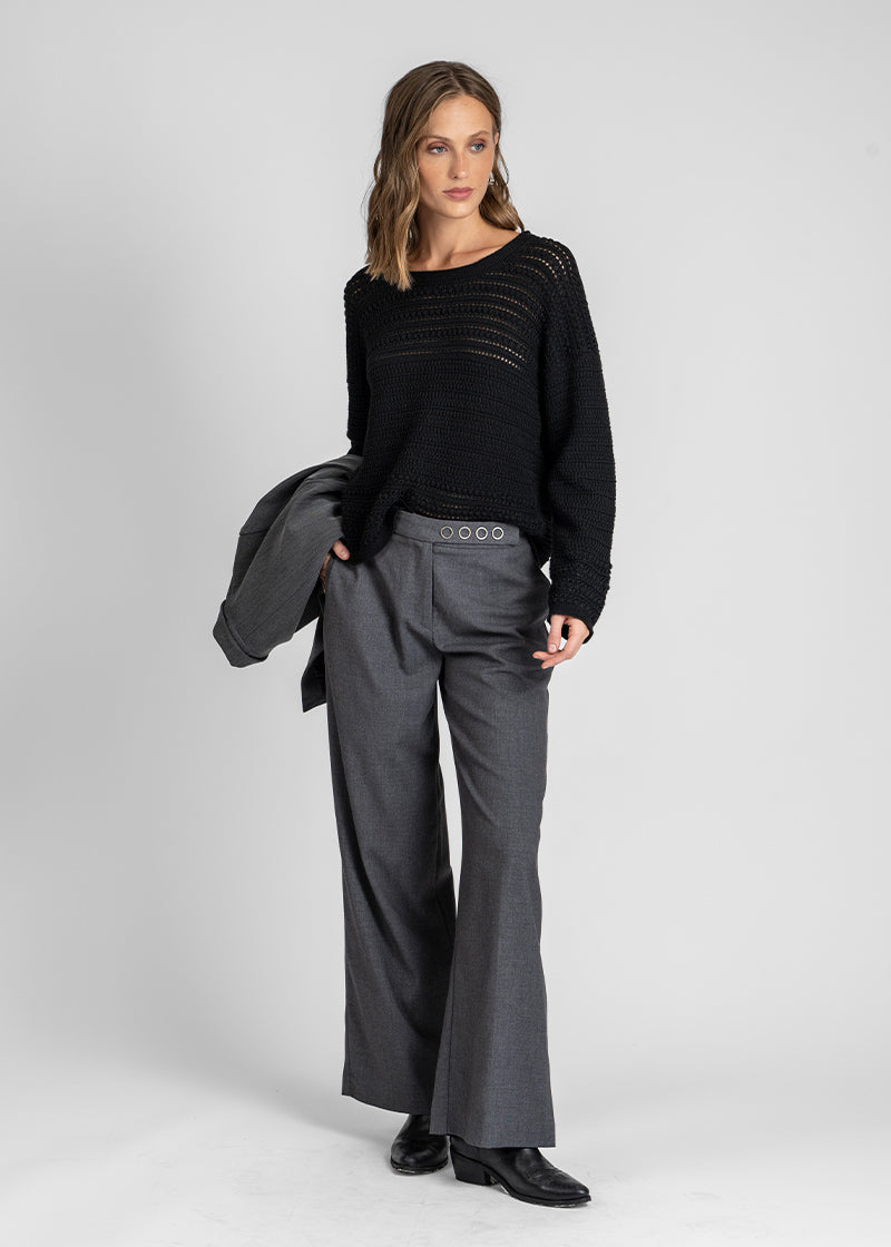 CHALECO NINA negro