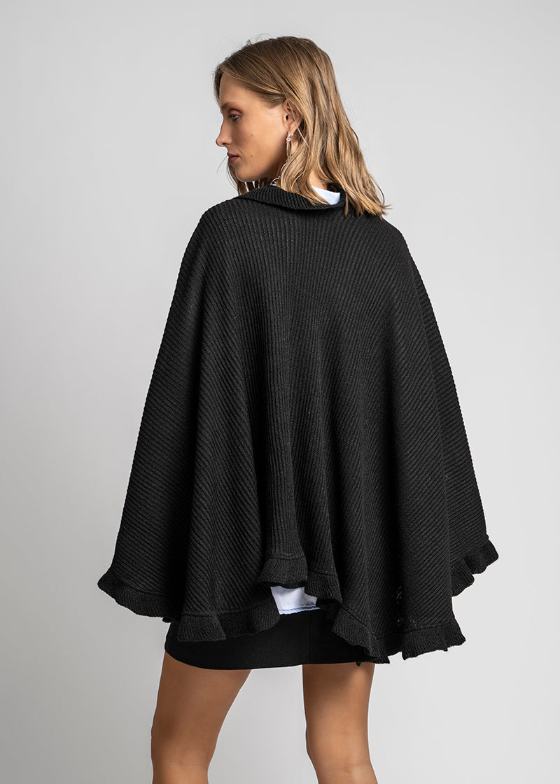 PONCHO OTTAWA negro