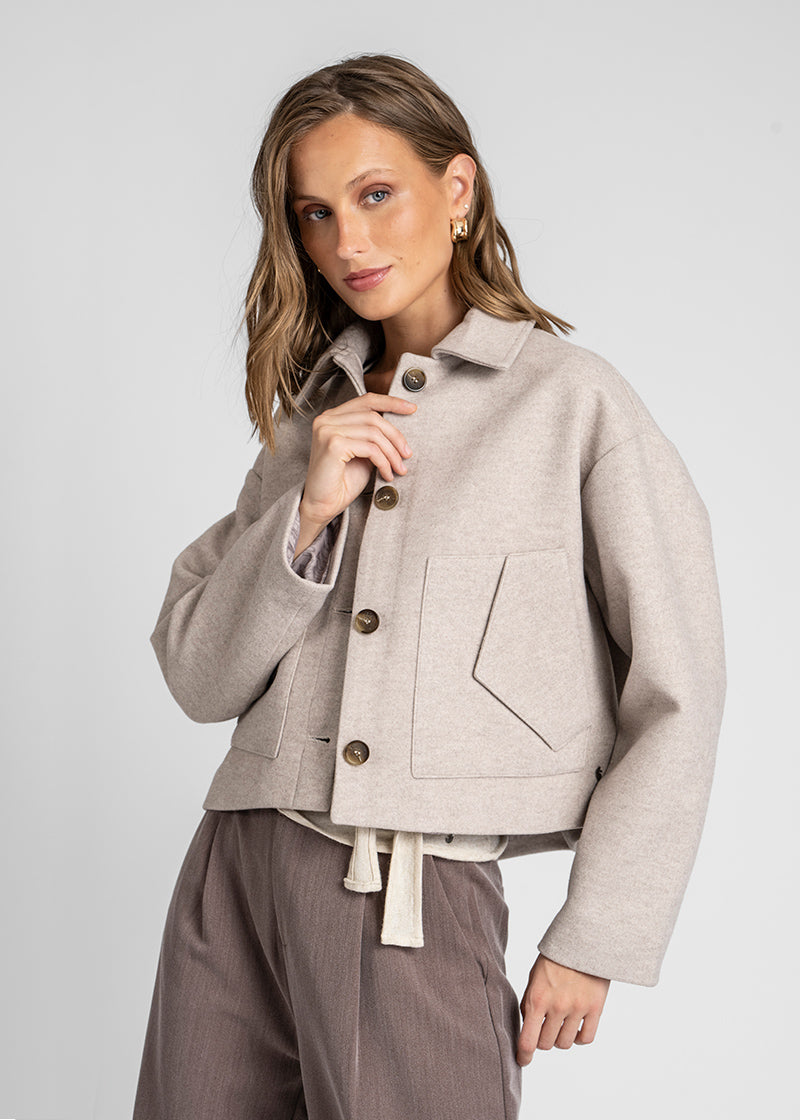 CHAQUETA AMAYA beige