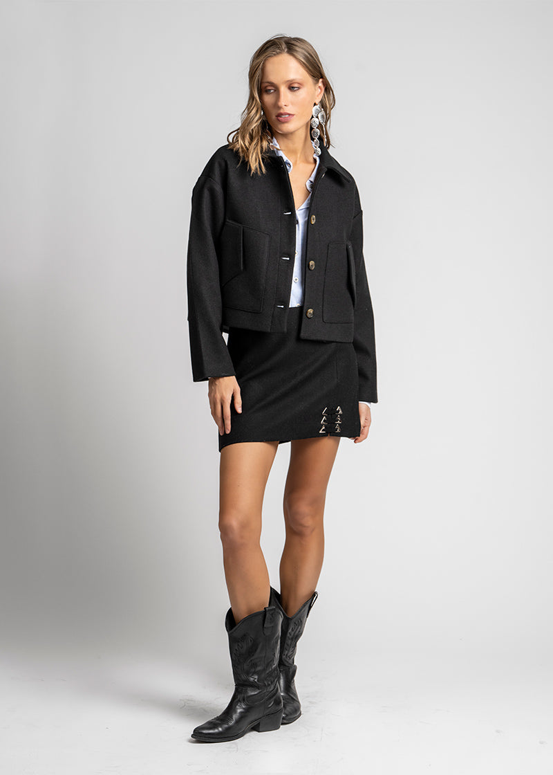 CHAQUETA AMAYA negro