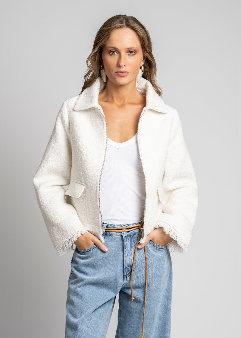 CHAQUETA ANA blanco
