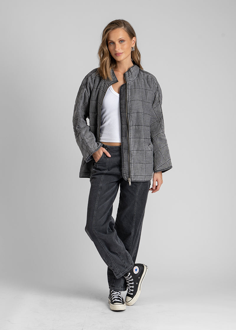 CHAQUETA AVA gris