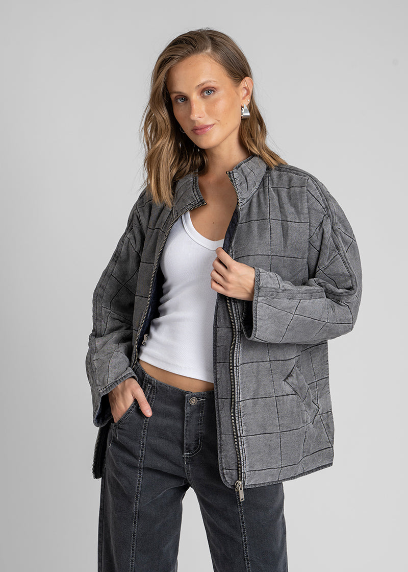 CHAQUETA AVA gris