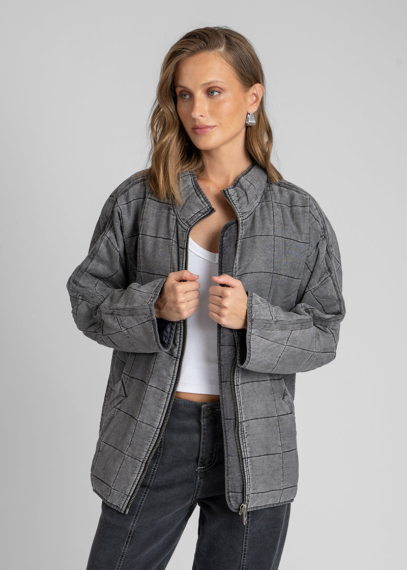 CHAQUETA AVA gris