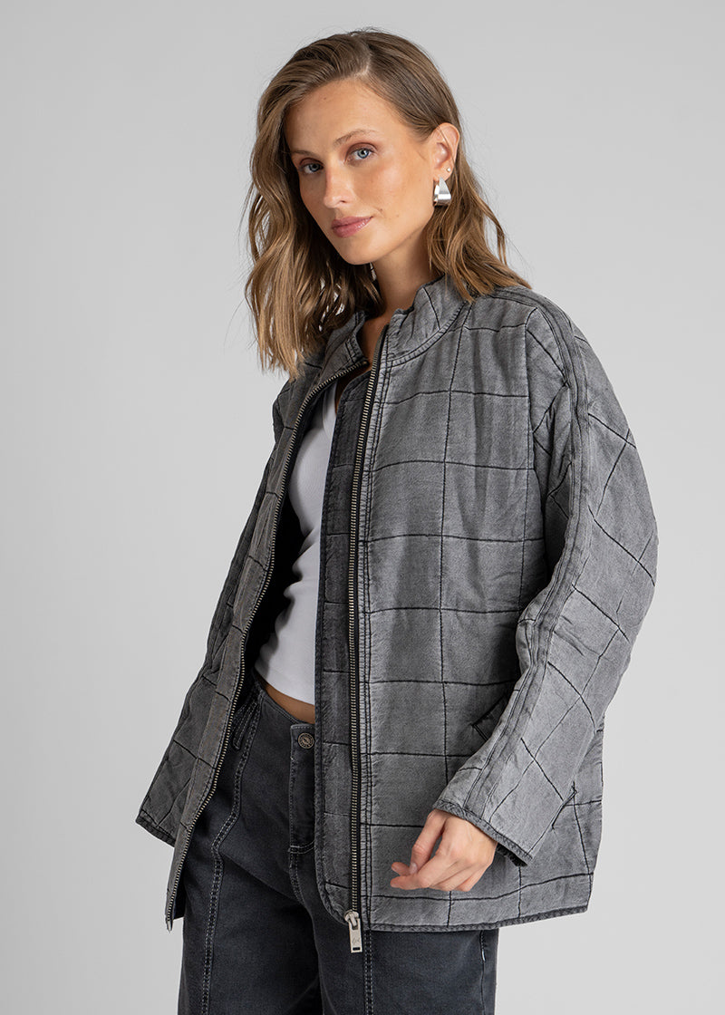 CHAQUETA AVA gris