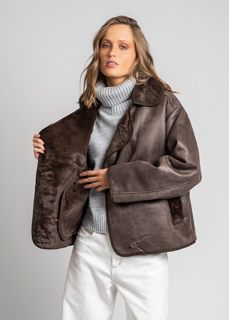 CHAQUETA CONSU café