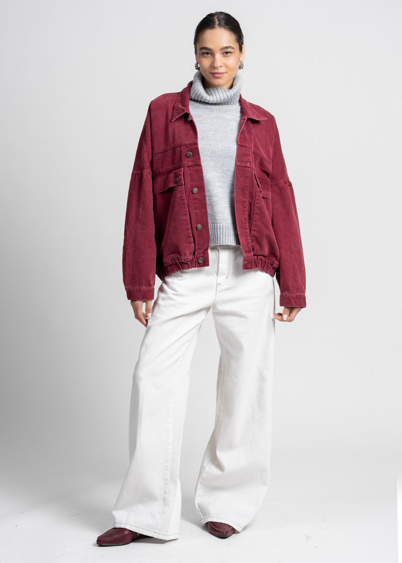 CHAQUETA MANE burdeo