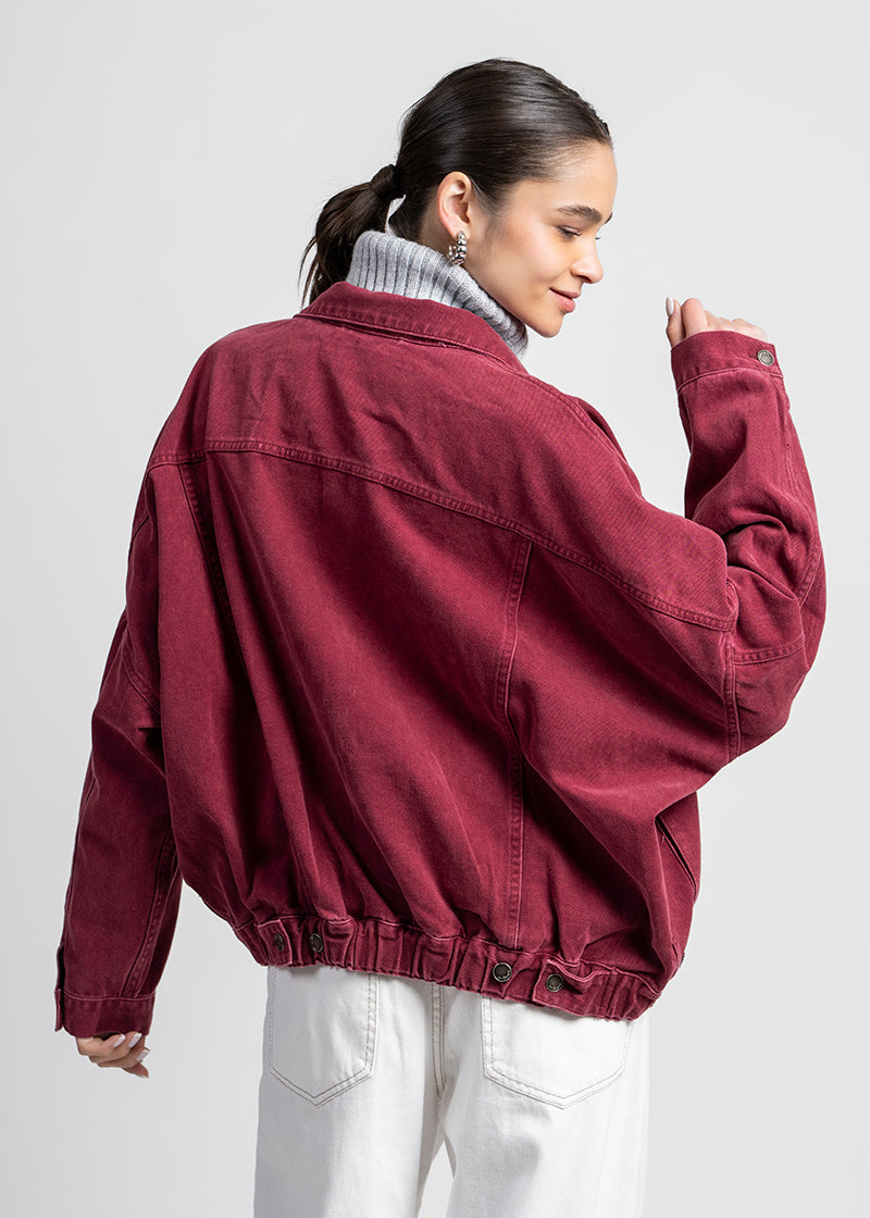 CHAQUETA MANE burdeo