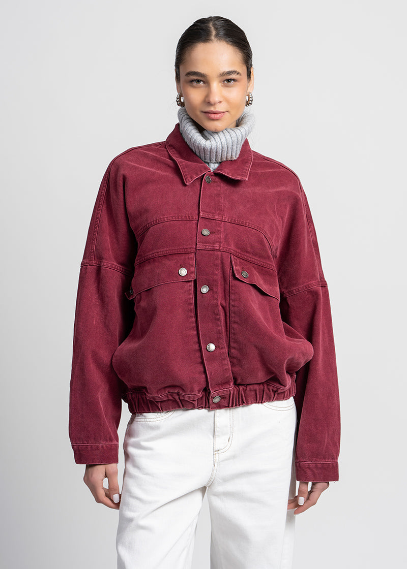 CHAQUETA MANE burdeo