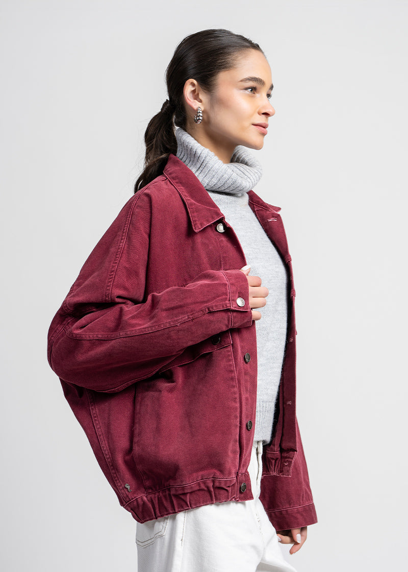 CHAQUETA MANE burdeo