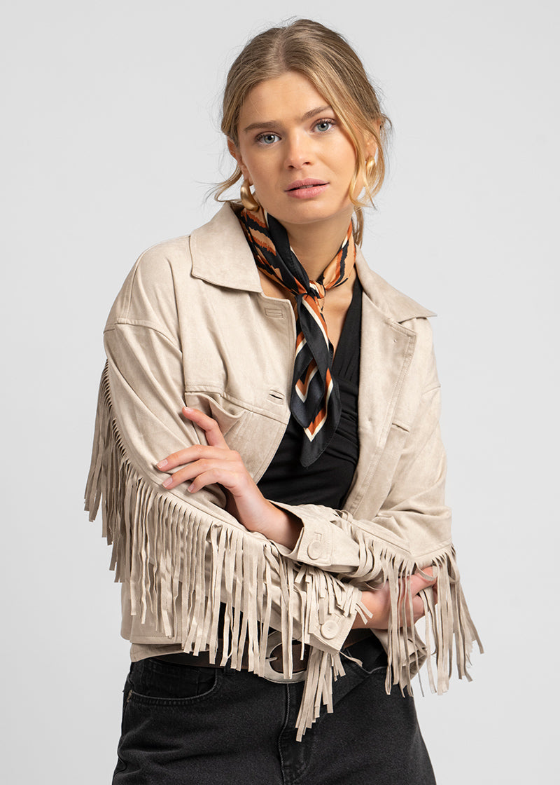 CHAQUETA DANIELA tiza