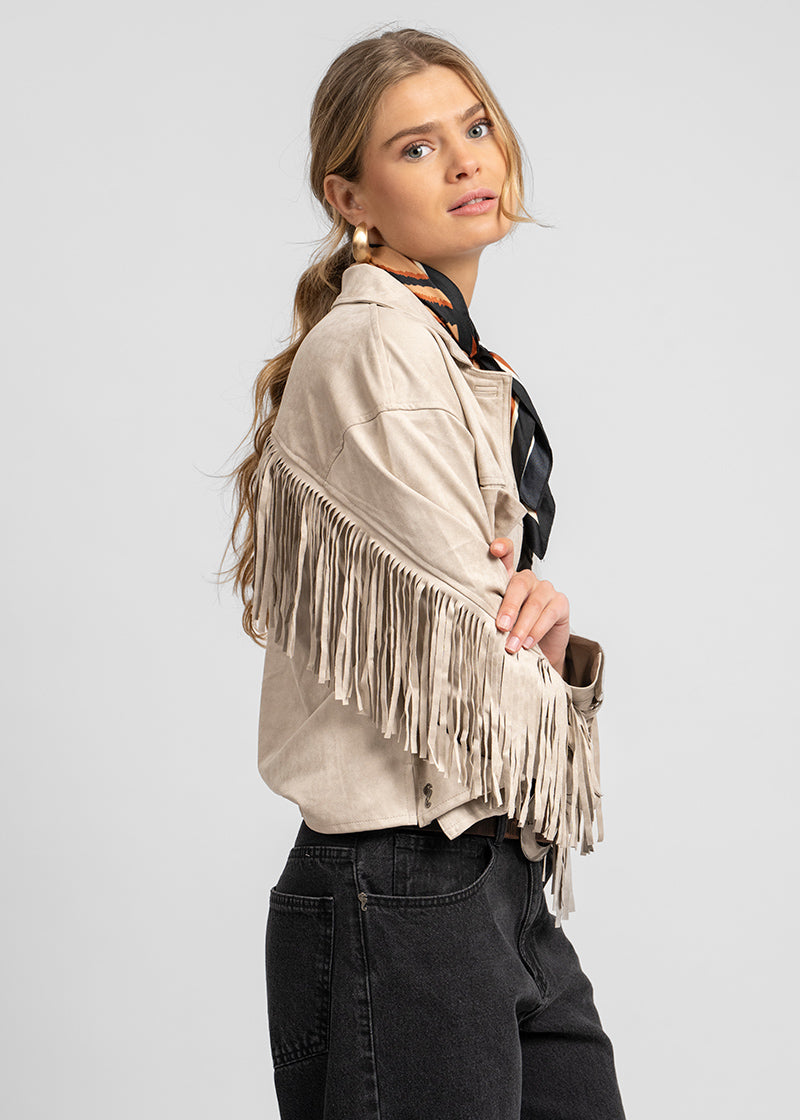 CHAQUETA DANIELA tiza