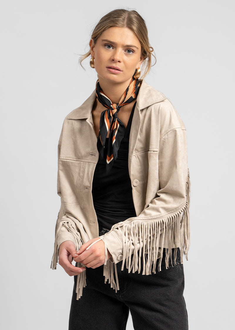 CHAQUETA DANIELA tiza