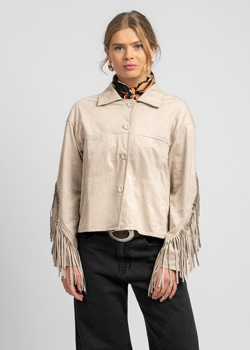 CHAQUETA DANIELA tiza