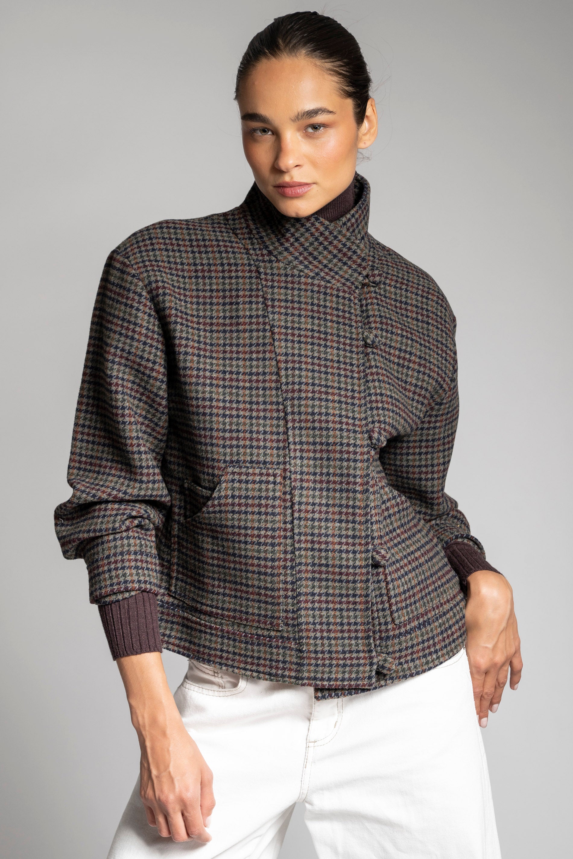 CHAQUETA DELFINA gris