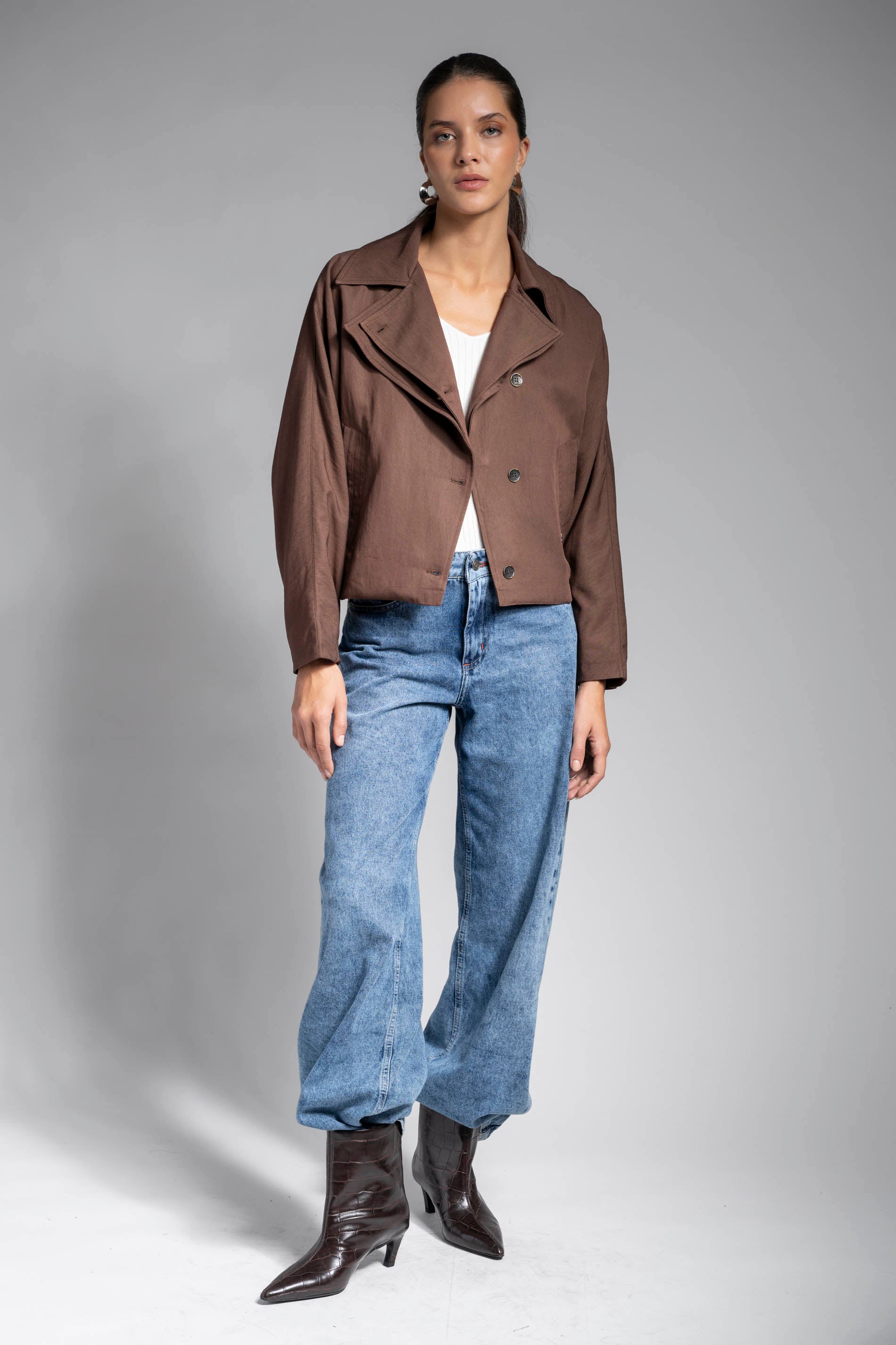 CHAQUETA FRANCA café