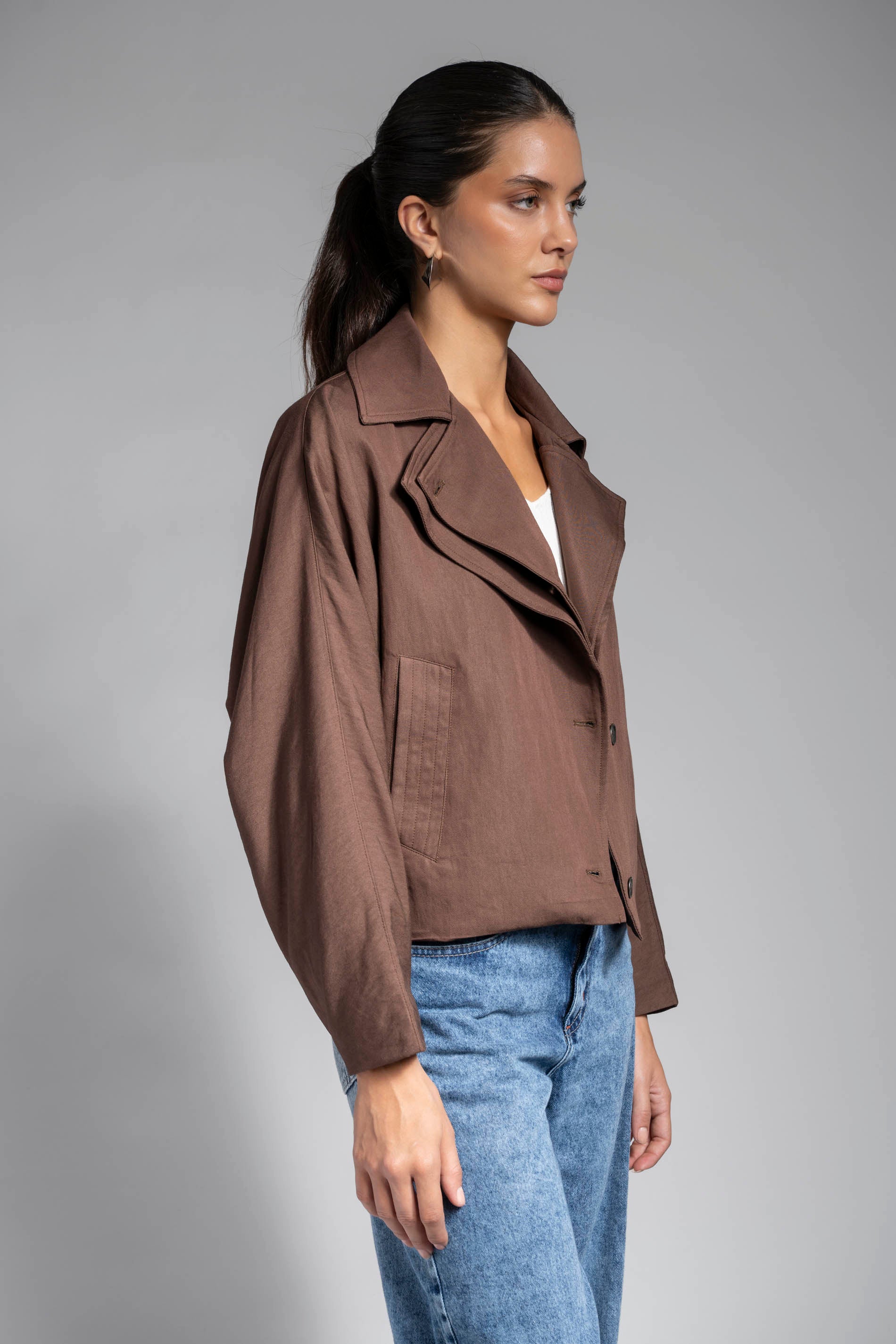 CHAQUETA FRANCA café