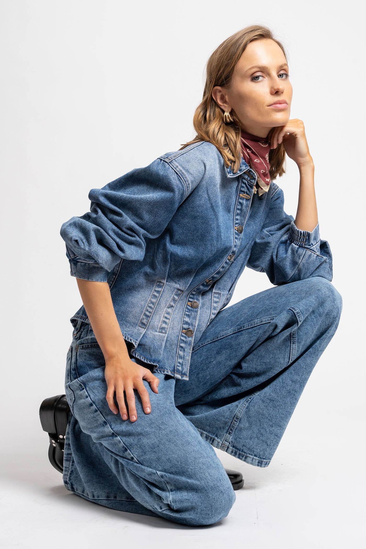 CHAQUETA MARTINA celeste