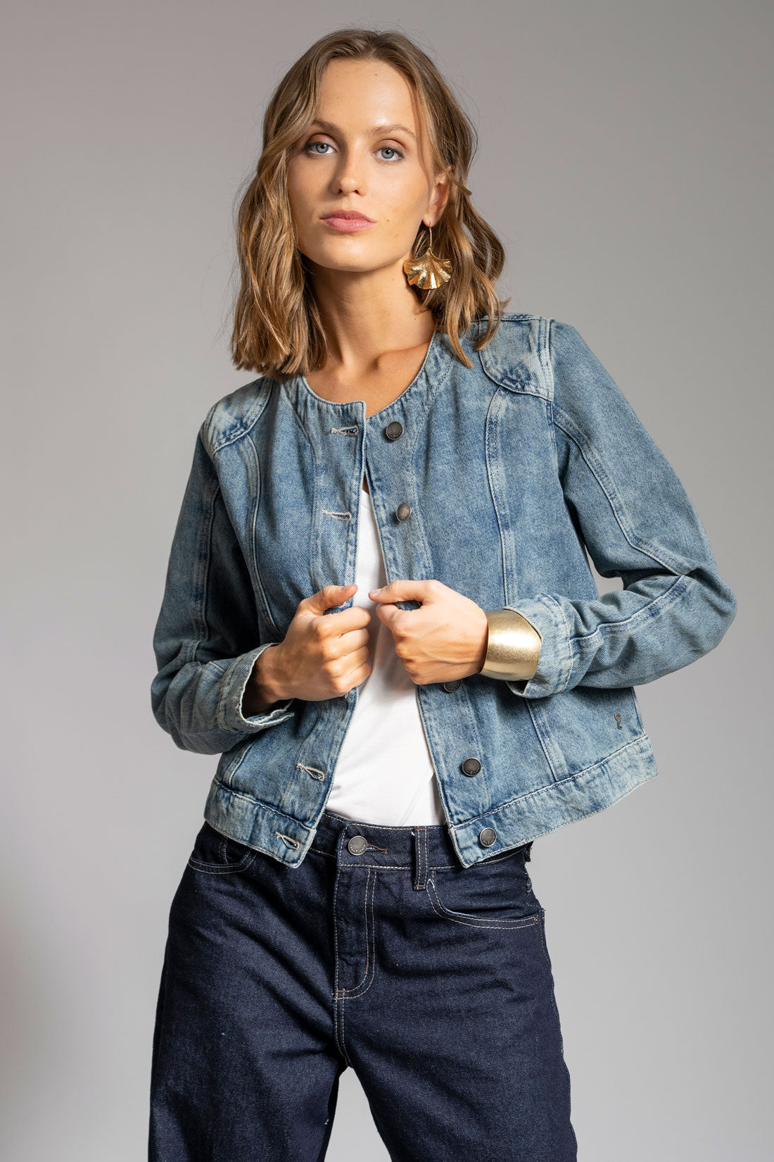 CHAQUETA ROMA celeste