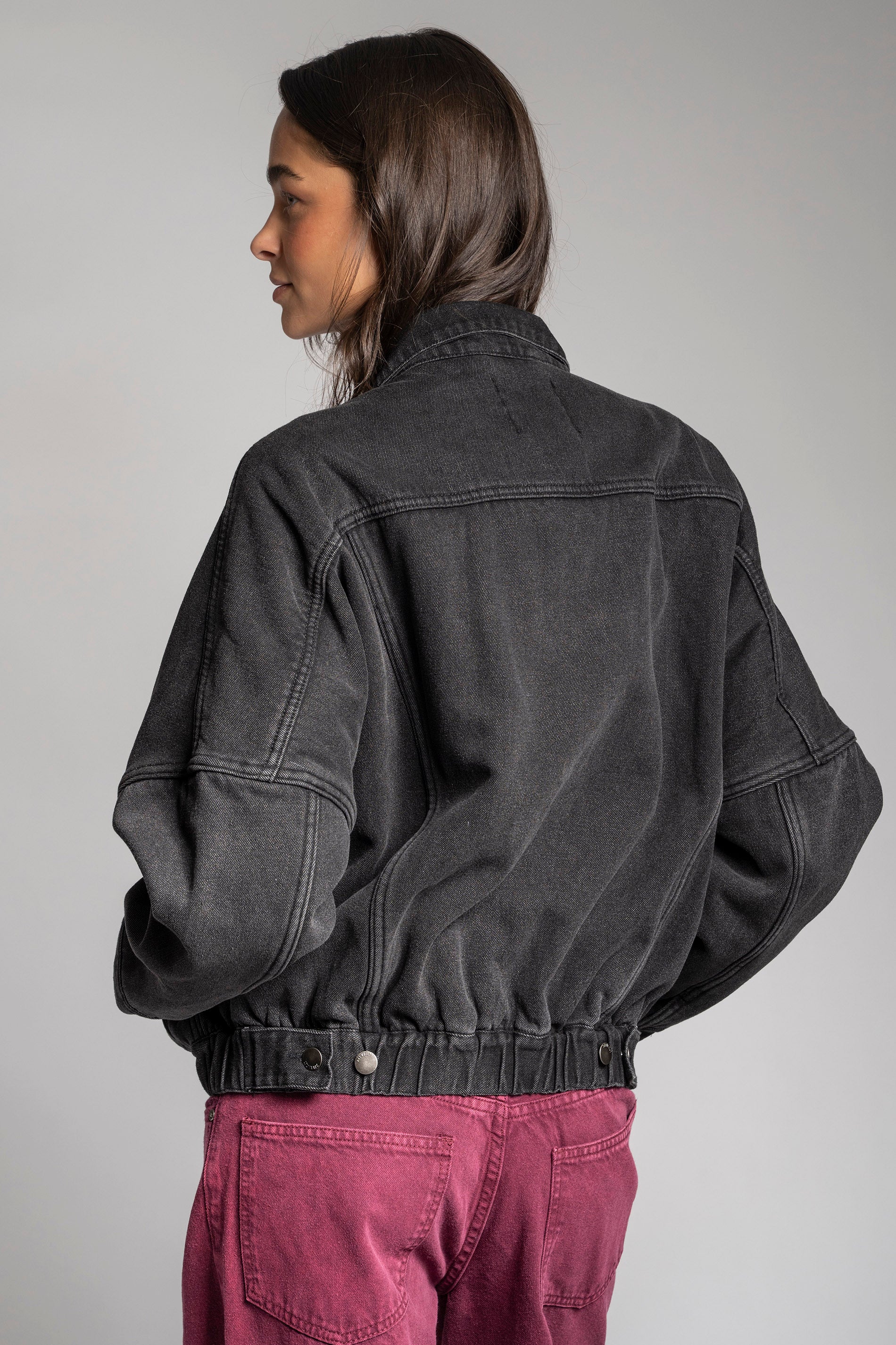 CHAQUETA TANA negro - interior chiporro suave