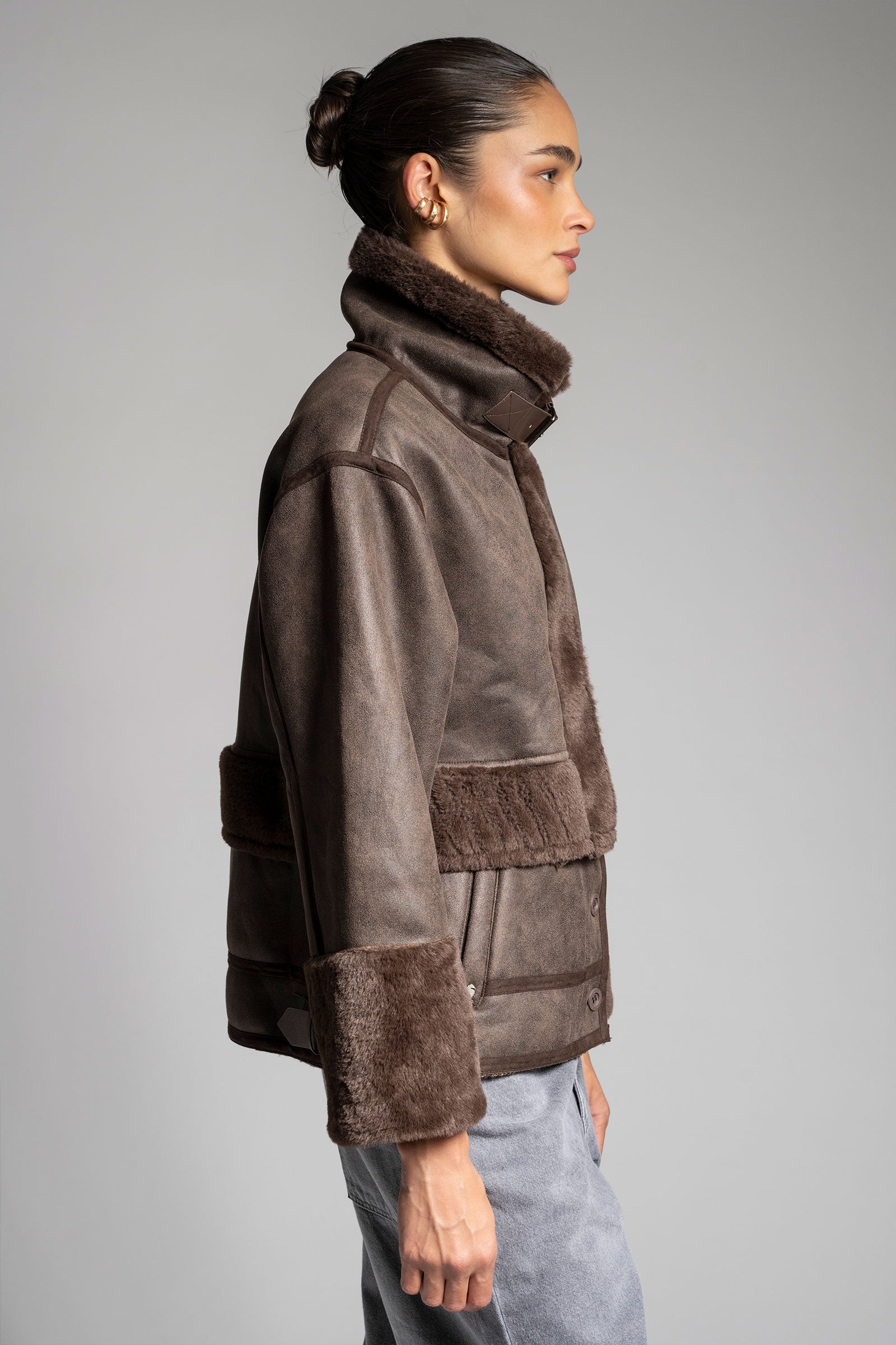 CHAQUETA TITA café