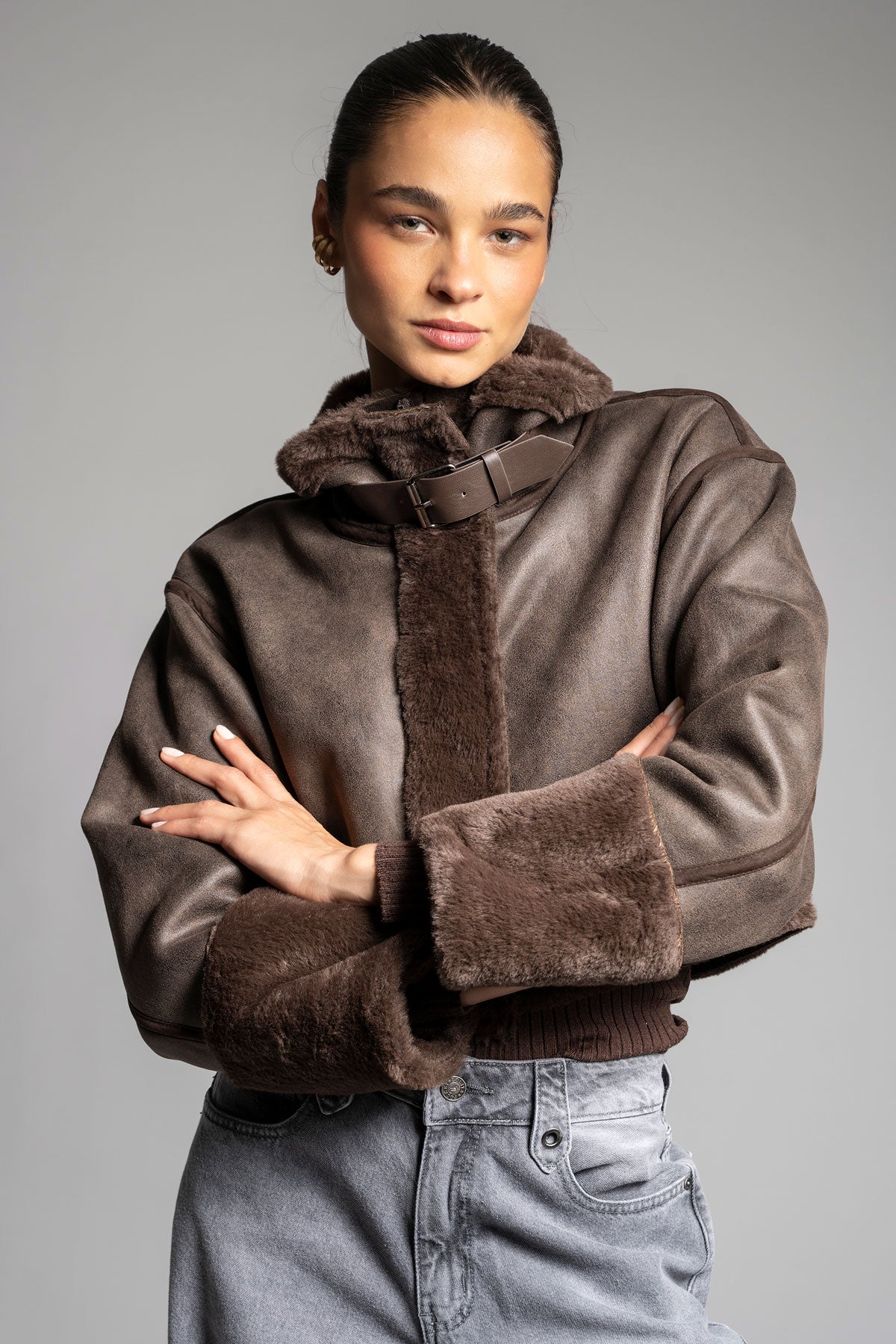 CHAQUETA TITA café