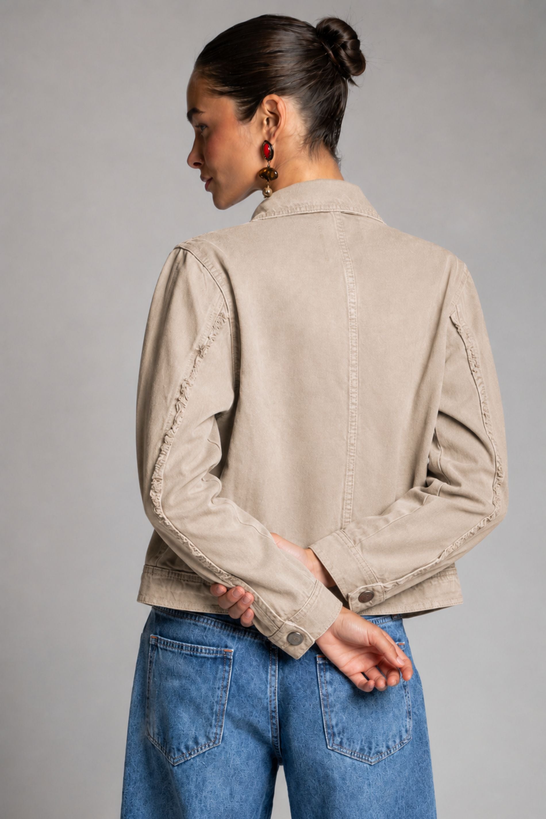 CHAQUETA TESSA beige