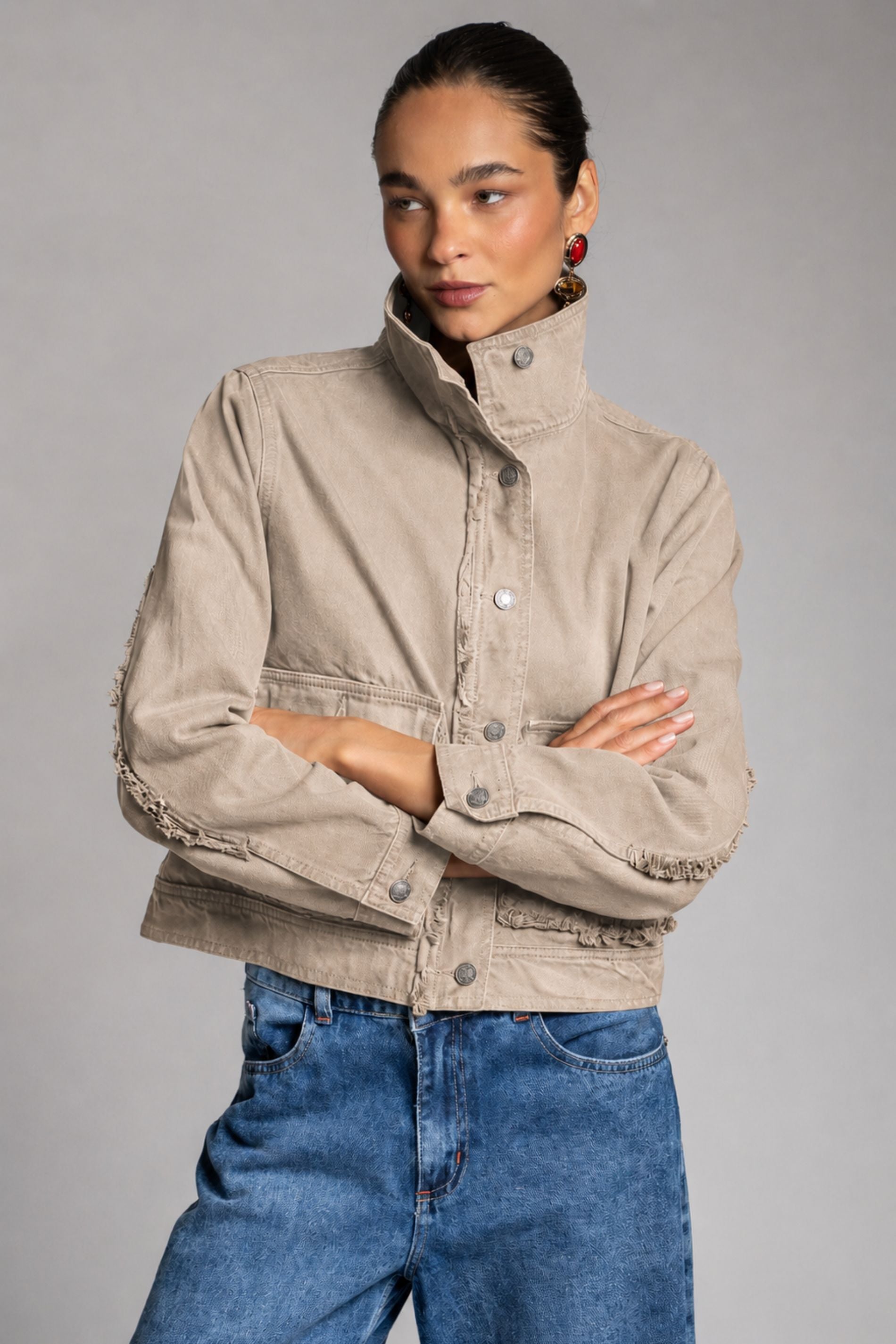 CHAQUETA TESSA beige