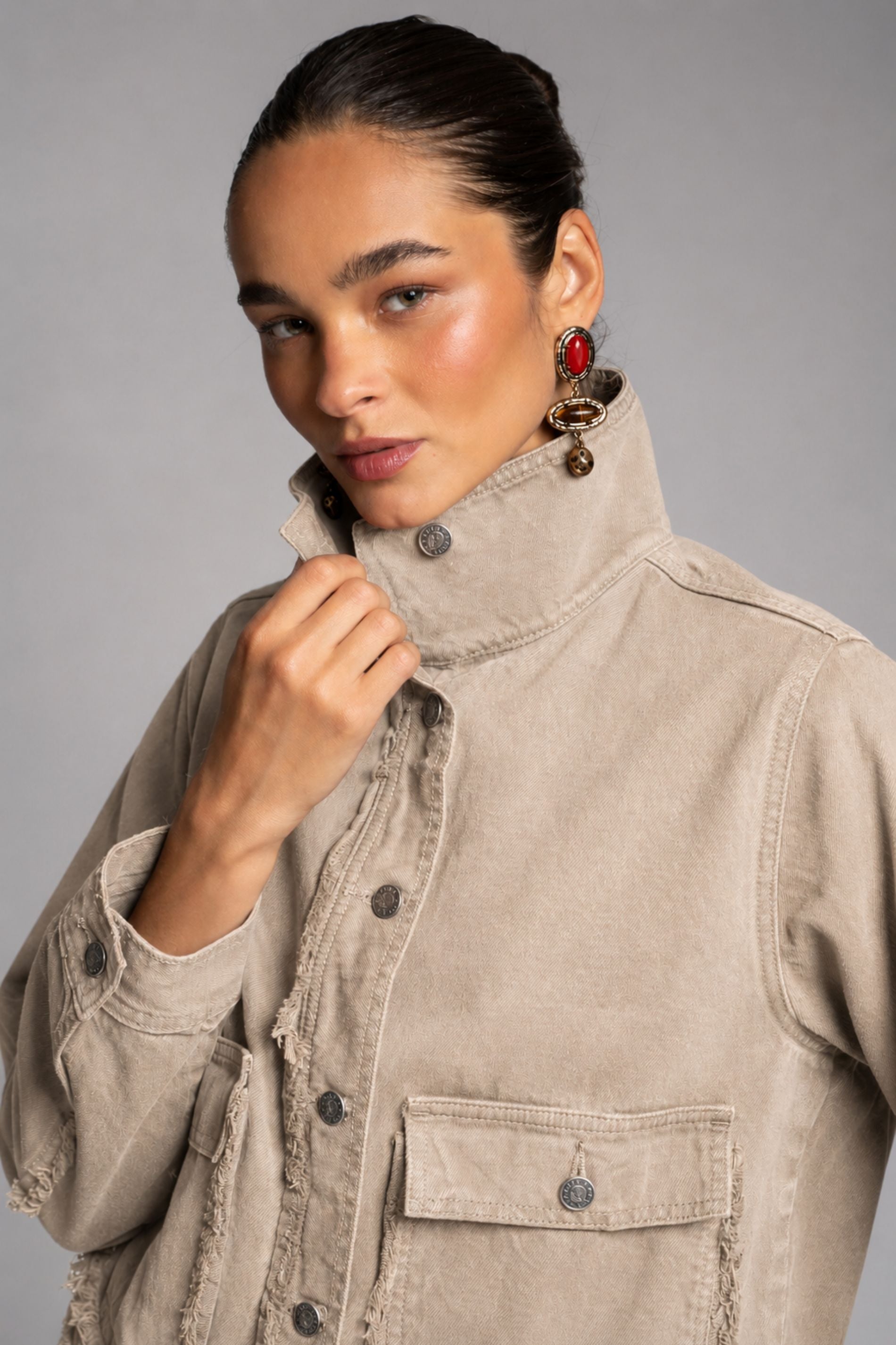 CHAQUETA TESSA beige
