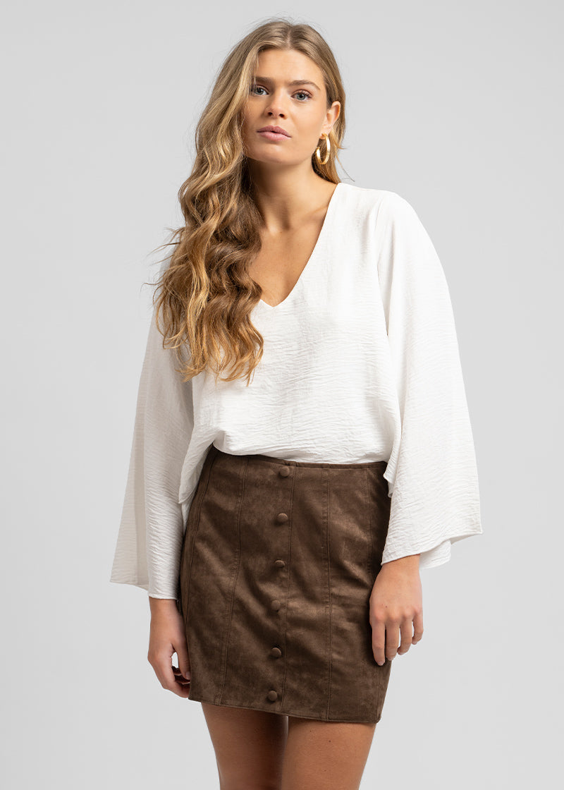 POLLERA CANDELA café