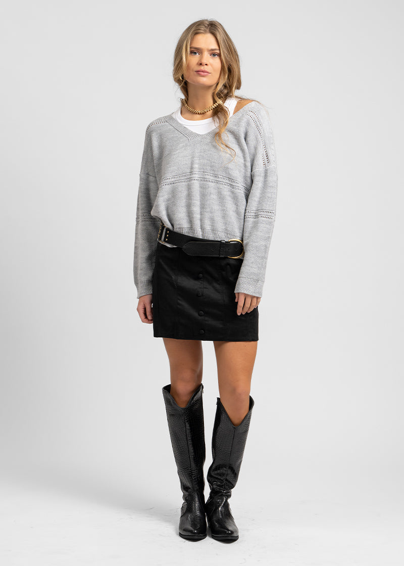 POLLERA CANDELA negro