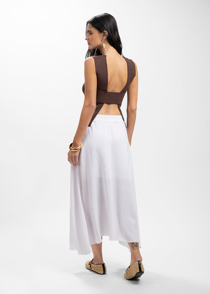 FALDA ESMERALDA blanco