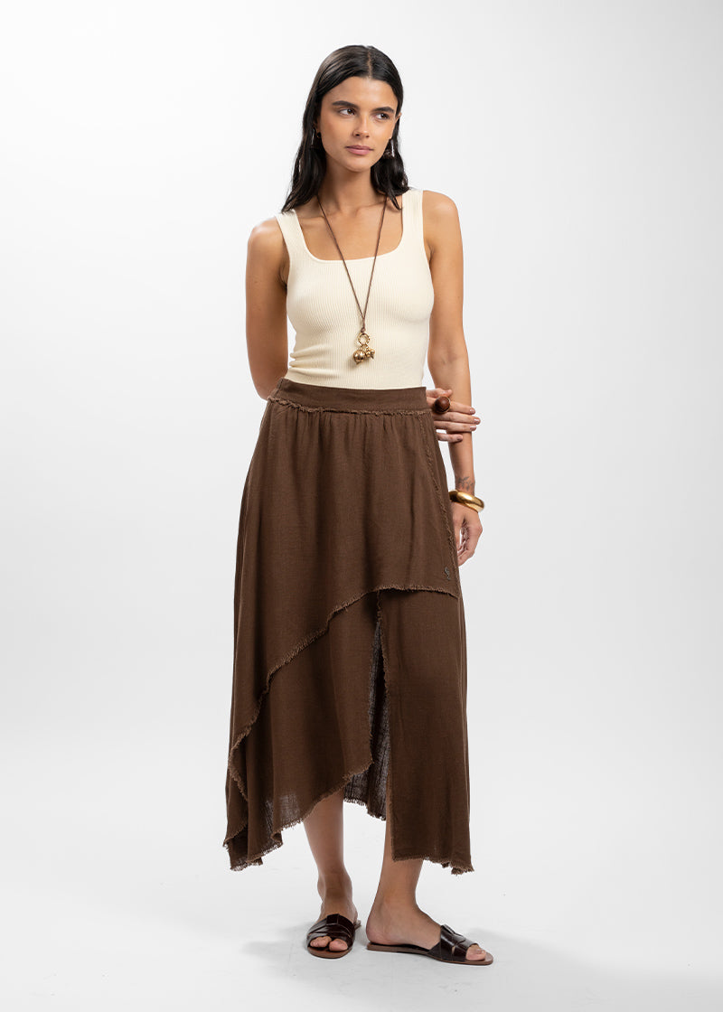 FALDA ESMERALDA café