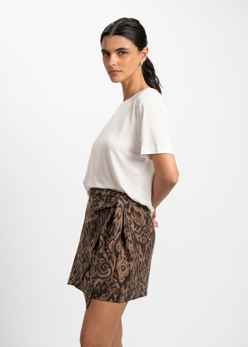 FALDA SERENA P café/negro