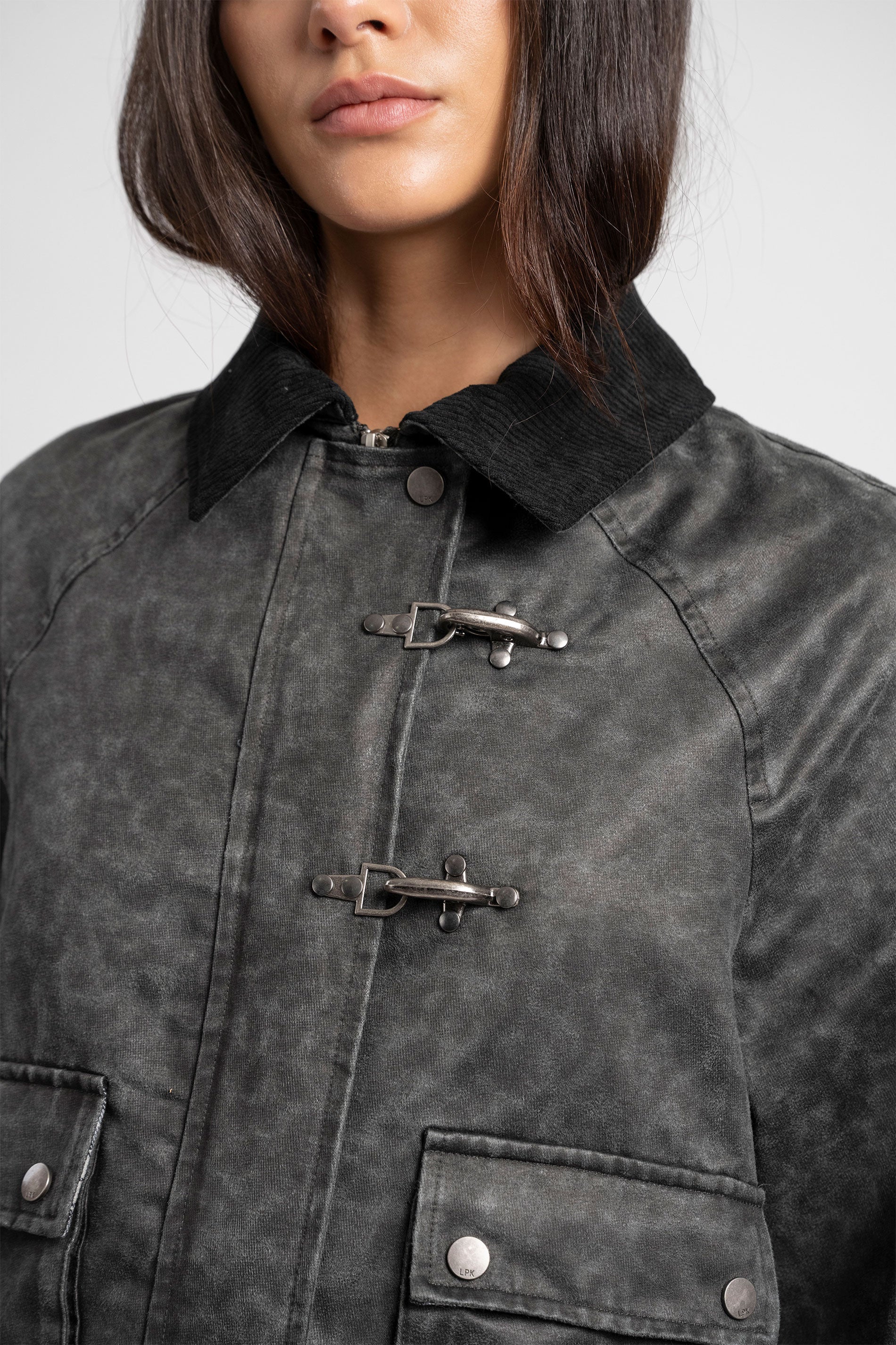 CHAQUETA HARRIET grafito/negro