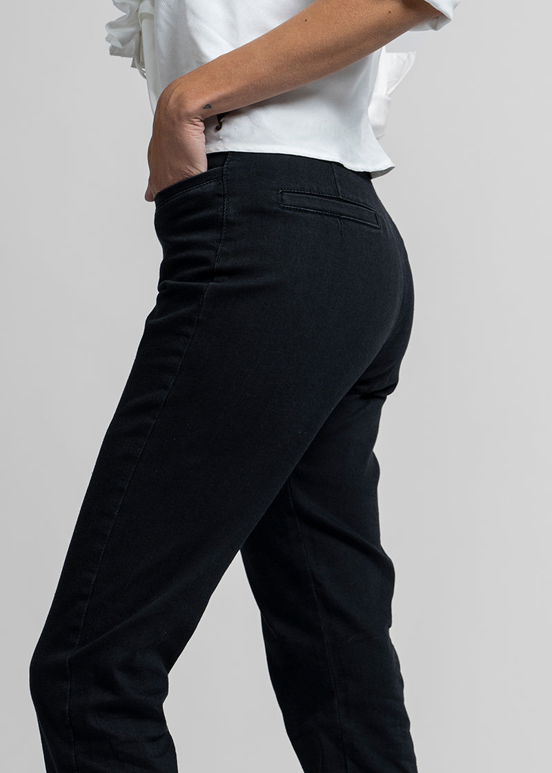 JEANS SKINNY TIRO MEDIO VICTORIA negro