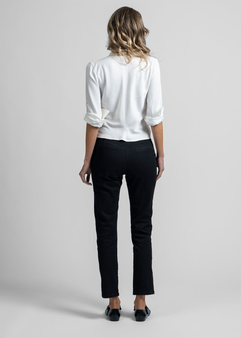 JEANS SKINNY TIRO MEDIO VICTORIA negro