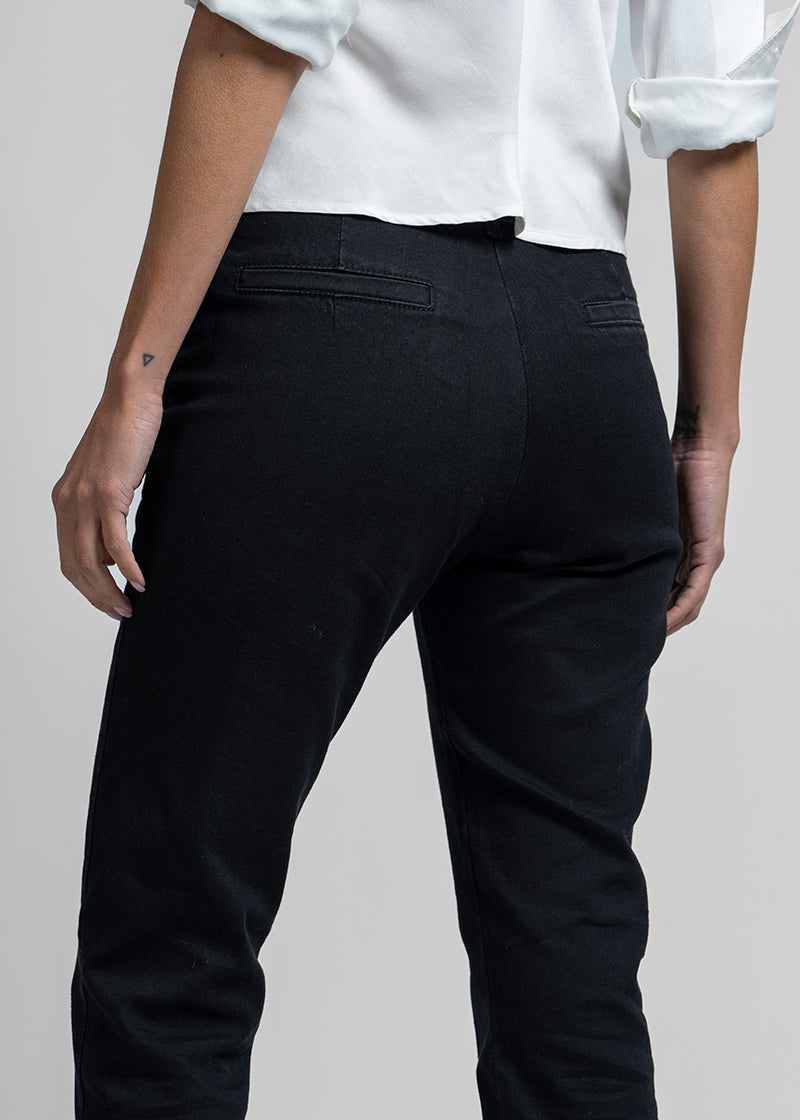 JEANS SKINNY TIRO MEDIO VICTORIA negro