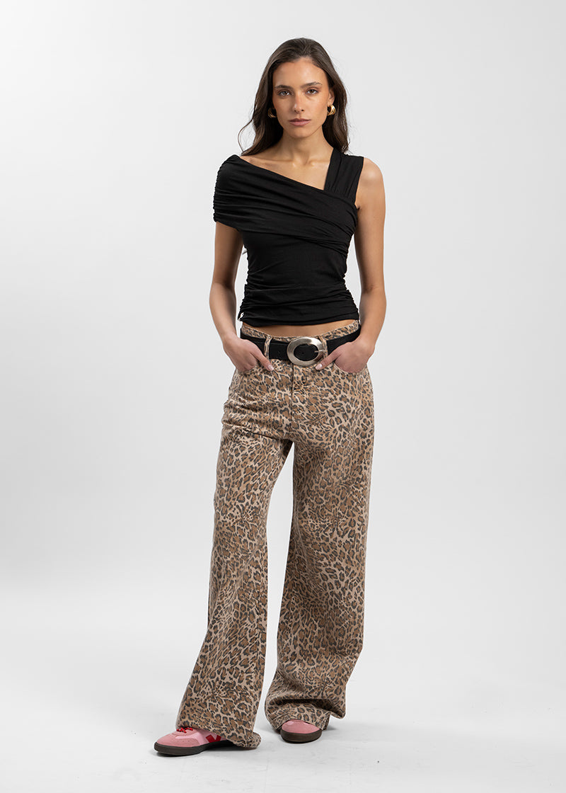 JEANS ADARA animal print