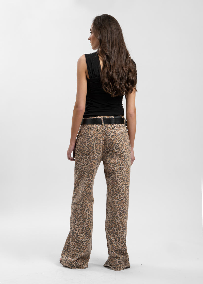 JEANS ADARA animal print