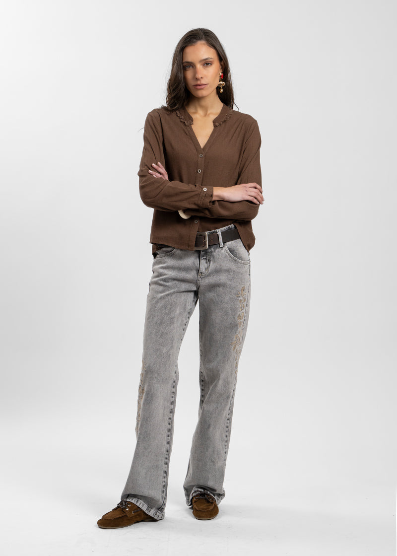 JEANS AMPARO gris oscuro