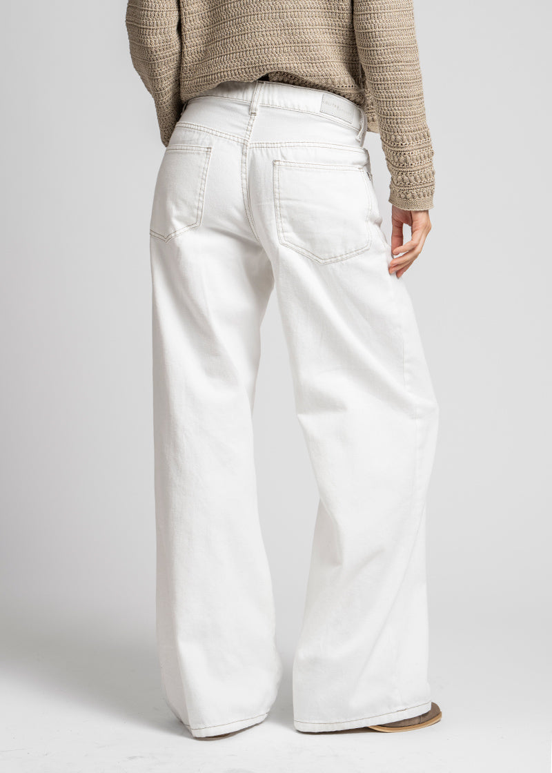 JEANS WIDE LEG TIRO ALTO JOSEFA blanco
