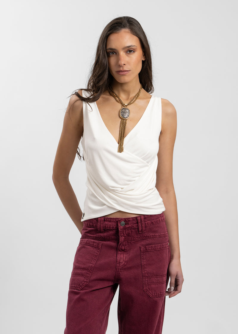 JEANS TALI Wide Leg burdeo